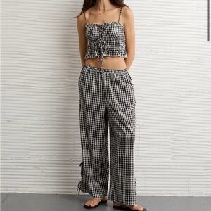 Aerie Stretch High-Waisted Tie Side Pull-On Pant